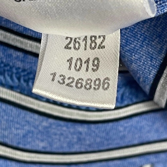 FootJoy Golf Polo Shirt Mens L Blue Striped Regular Fit - Picture 9 of 12